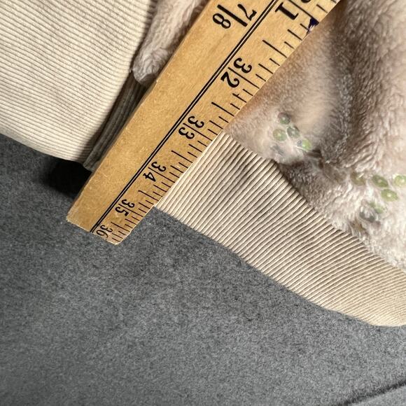 BumbleBella by Jill Martin Velvet Soft Cardigan with Sequin Charming Ivory XS/S - Picture 7 of 13